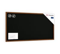 ALLboards Tableau à Craie Noir avec Cadre en Bois Laqué 200x100cm, Tableau Noir
