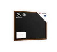 ALLboards Tableau à Craie Noir Etanche avec Cadre en Bois Laqué 120x90cm, Tableau Noir Exterieur