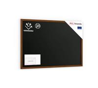 ALLboards Tableau à Craie Noir Etanche avec Cadre en Bois Laqué 150x100cm, Tableau Noir Exterieur