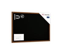 ALLboards Tableau à Craie Noir Magnétique avec Cadre en Bois Laqué 150x100cm, Tableau Magnetique Mural