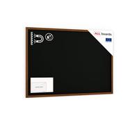 ALLboards Tableau à Craie Noir Magnétique avec Cadre en Bois Laqué 180x120cm, Tableau Noir Magnétique