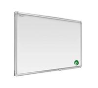 ALLboards Tableau Blanc Emaillé Magnétique Effaçable à Sec avec Surface Mate et Cadre en Aluminium 240x120cm, Whiteboard Tableau Blanc en Porcelaine