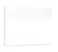 ALLboards Tableau Blanc en Verre CLASSIC WHITE 100x70cm, Tableau Magnétique sans Cadre, Verre Trempé