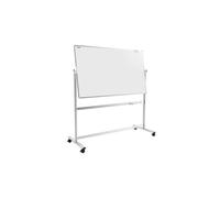 ALLboards Tableau Blanc Mobile Double Face Magnétique Effaçable à Sec avec Cadre en Aluminium 120x90cm, Tableau Blanc Mobile Rotatif Whiteboard