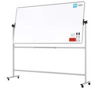 ALLboards Tableau blanc mobile TM IDEA® tableau magnétique rotatif double face effaçable à sec 200×100 cm - Série FLEX