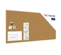 ALLboards Tableau en Liège avec Cadre en Bois 200x100cm, Tableau d'Affichage Liège, Tableau pour Épingles