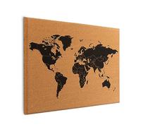 ALLboards Tableau en Liège Gris avec Cadre en Bois 60x40cm