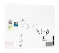 ALLboards Tableau en verre magnétique mat pour projection 120 x 90 cm + ACCESSOIRES