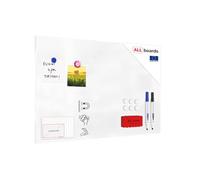 ALLboards Tableau Magnétique en Métal Blanc 60x40cm, MetalBoards pour tout type d'Aimants