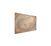 ALLboards Tableau Magnétique en Métal Motif Tronc Cernes de Bois 90x60cm, MetalBoards pour tout type d'Aimants