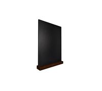 ALLboards Tableau Noir Double Face à Poser sur Table avec Base en Bois Format A6, Lot de 4 Pièces, Petit Tableau à Craie, Tableau Décorative