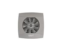 Allcata Cata/UC-10 Minuteur Hygro/Turbine Room/Salle de bain/WC/ventilateur/Vitesse réglable Ventilateur de salle de bain 6 niveaux/26 dB/110 m³/h/Roulement à billes (gris/argent)