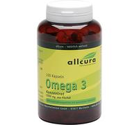 allcura Omega 3 concentré 1000 mg d'huile de poisson en gélules, 100 gélules