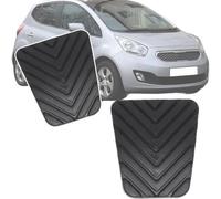 ALLDDSEA Plaquettes Pédale d'embrayage Frein pour Kia Venga YN 2010-2019, Voiture Caoutchouc Pédales Couvercle 2 Pièces Pièces de Rechange 3282536000