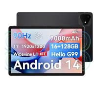 ALLDOCUBE iPlay 60 Pro 11 Pouces Tablette, 90 Hz Reflex 1920 x 1200 FHD Android 14 Tablette, 16 Go (6 +10) RAM+128 Go+512 Go Expand, MediaTek Helio G99 Octa-Core, Widevine L1, 7000mAh, Quad Speaker