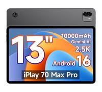 ALLDOCUBE iPlay 70 Max Pro Tablette 13 pouces, Tablette Android 16, Tablette Tactile,Écran 2.5K WQXGA, Widevine L1, Octa-Core,16Go+128Go, 10000mAh, Double SIM 4G LTE, WiFi 6, 5MP+13MP, BT5.4, GPS, GMS