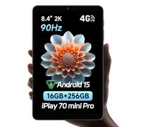 ALLDOCUBE iPlay 70 Mini Pro Tablette Android 15, Tablette 8,4 Pouces, MediaTek MT8791,16Go+256Go, 6050 mAh, écran 1920 x 1200 90Hz, Double Haut-Parleur, 4G LTE/WiFi 6/GPS/SIM/Face ID/OTG [2025]