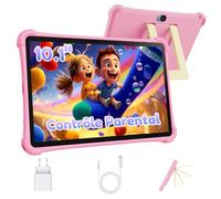 ALLDOCUBE Tablette Enfants 10 Pouces, Kids Tablette Android 15, Contrôle Parental, 5500mAh, 7Go+64 Go Ext 512 Go, Tablette Éducative pour Enfants, WIFI/BT/GPS/4GLTE/Tablette Tactile avec Étui Rose
