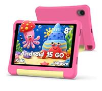 ALLDOCUBE Tablette Enfants 8 Pouces,Android 15 Go,7+32Go,5000mAh,Coque Rose | Espace enfants intégré,avec contrôle parental,compatible YouTube Kids,WIFI BT 5.0,Tablette Éducative pour Enfant de 3 ans+