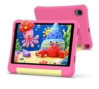 ALLDOCUBE Tablette Enfants,8 Pouces,Tablette Android 15, Éducative avec iWAWA,Contrôle Parental, 32GB ROM + TF 512GB,5000mAh,Prise 3,5mm,Tablette Tactile avec Coque Antichocs,Cadeau pour Enfants-Rose
