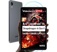 ALLDOCUBE Tablette Snapdragon 6 Gen1 8,4" iPlay60 Mini Turbo, Android 14, vidéo 4K 1920x1200 FHD, Widevine L1, Deux Haut-parleurs Gyroscope 6 Axes, 16 Go+128 Go+1 to TF UFS3.1, 5MP/13MP, PD18W WIFI5