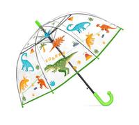 alldomess Parapluie Transparent Enfants Forme Cloche Anti-Vent Cœur | Parapluie Garçon Fille Coupole Claire Résistante Vent, Léger et Stable, Cadeaux Enfants, École, Voyages en Extérieur