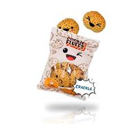 alldoro 60271 Lot de 6 Sacs à Biscuits en Peluche, avec 5 Cookies en Peluche et Visages Emoji, avec Effet froissé et Fermeture, env. 18 × 14 cm, kit de Jeu pour Enfants à partir de 3 Ans