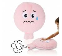 alldoro 60291-5 Snuggy Coussin en Peluche, Taille XXL, Rose, Ø 20,5 cm, avec Son, pour découvrir Les émotions de manière ludique, à partir de 3 Ans