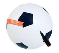 alldoro 60298 Ballon de Football XXL en Caoutchouc, avec Rebond, pour Enfants à partir de 3 Ans, Noir et Blanc, 75 cm