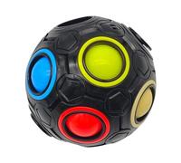 alldoro 63075 Rubik's Cube - 3D Magic Puzzle Magique, Speedcube, Jeu de logique et de Doigts, pour Enfants et Adultes, Noir