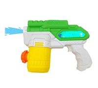 alldoro 63077 Pistolet à Eau électrique Water Power env. 22 cm, Canon à Eau avec lumière, portée jusqu'à 8 mètres, pour Les Enfants à partir de 3 Ans, Vert