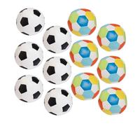 alldoro 63094 Softball - Ballon de Football Mou, 6 pcs, pour Enfants à partir de 0 Mois, 10 cm, Multicolore, Blanc-Noir