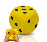 alldoro 63106 Cube en Mousse Jaune, 15 x 15 cm, 149 g, Extra Souple pour Enfants, intérieur et extérieur