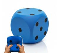 alldoro 63108 Cube en Mousse Bleu, 15 x 15 cm, 149 g, Extra Souple pour Enfants, intérieur et extérieur