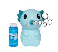 alldoro Axolotl 60618 Machine à Bulles pour Enfants à partir de 3 Ans avec 100 ML de Liquide à Bulles Turquoise 11 x 9 x 14 cm