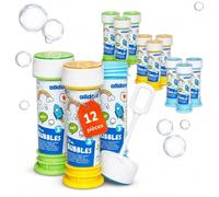 alldoro Bulles de Savon Enfant, Set de 12, Jeu de Labyrinthe et Baguette | multipack de 12 flacons de 55 ml, comme lot de tombola, cadeau ou petit présent, pour anniversaire, mariage et fête