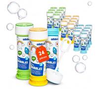 alldoro Bulles de Savon Enfant, Set de 24, Jeu de Labyrinthe et Baguette | multipack de 24 flacons de 55 ml, comme lot de tombola, cadeau ou petit présent, pour anniversaire, mariage et fête
