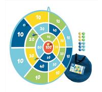 alldoro Cible de fléchettes XXL 60061, 1 fléchette Pop-up, 12 balles Velcro, 1 Sac de Transport, Multicolore, Ø 142 cm, pour Enfants à partir de 3 Ans