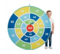 alldoro Cible de fléchettes XXL 60061, 1 fléchette Pop-up, 12 balles Velcro, 1 Sac de Transport, Multicolore, Ø 142 cm, pour Enfants à partir de 3 Ans