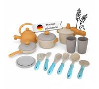 alldoro Dinette Enfant 14 pièces, Set casseroles & Vaisselle, Plastique