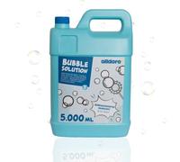 alldoro Liquide à Bulles de Savon, 5000 ML prêt à l'emploi en bidon | Recharge 5 L pour pistolets et machines à bulles, formule spéciale pour des bulles géantes et résistantes