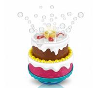 alldoro Machine à Bulles Gâteau avec lumière & Son, 118 ML de Liquide | Gâteau d'anniversaire à bulles, effet lumineux & chanson Happy Birthday activable à part, pour fête, soirée & mariage