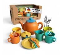 alldoro Service à thé pour Cuisine Enfant, 15 pièces, Jeu d'imitation