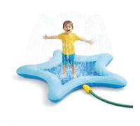 alldoro Tapis d'eau étoile avec arroseur, Splash Pad, 100 cm | tapis à jets d'eau pour enfants dès 3 ans, jouet d'extérieur pour jardin & terrasse, adaptateur de tuyau inclus
