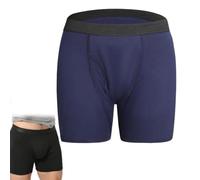 Alldry Sous-vêtement pour homme, anti-fuite, réutilisable, en coton ultra absorbant pour les personnes âgées, bleu, XXL