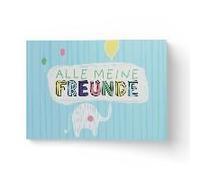 Alle Meine Freunde Hochwertiges Freundebuch Für Mädchen Und Jungen Zum Ausfüllen Und Ausmalen Im Din A5-Format