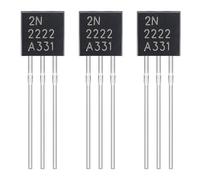 ALLECIN 2N2222 Transistor Bipolaires à Faible Puissance NPN Transistors Silicium pour Développement de Produits TO-92 60V 800mA (Paquet de 200 pièces)