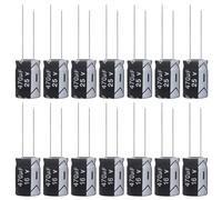 ALLECIN Condensateur 470uF 25V Condensateurs Électrolytiques Aluminium 470μF 25Volts 8x12MM Electrolytic Capacitor 470 uF MFD 105°C (Paquet de 15 Pièces)