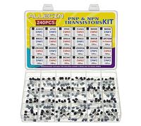 ALLECIN Kit de Transistor BJT 24 Valeurs A1015 A733 C945 C1815 S8050 S8550 S9012 S9013 S9014 S9015 S9018 2N7000 2N2222 2N2907 2N3904 2N3906 2N5401 2N5551 BC327 BC337 BC547 BC550 BC557 BC560