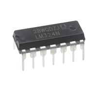 ALLECIN LM324N LM324 Amplificateur Opérationnel DIP-14 Quatre Canaux Op Amp IC pour Projet de Bricolage Électronique 14 Broches (Paquet de 30 pièces)